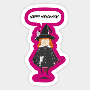 Happy Halloween from the Head Witch Sticker